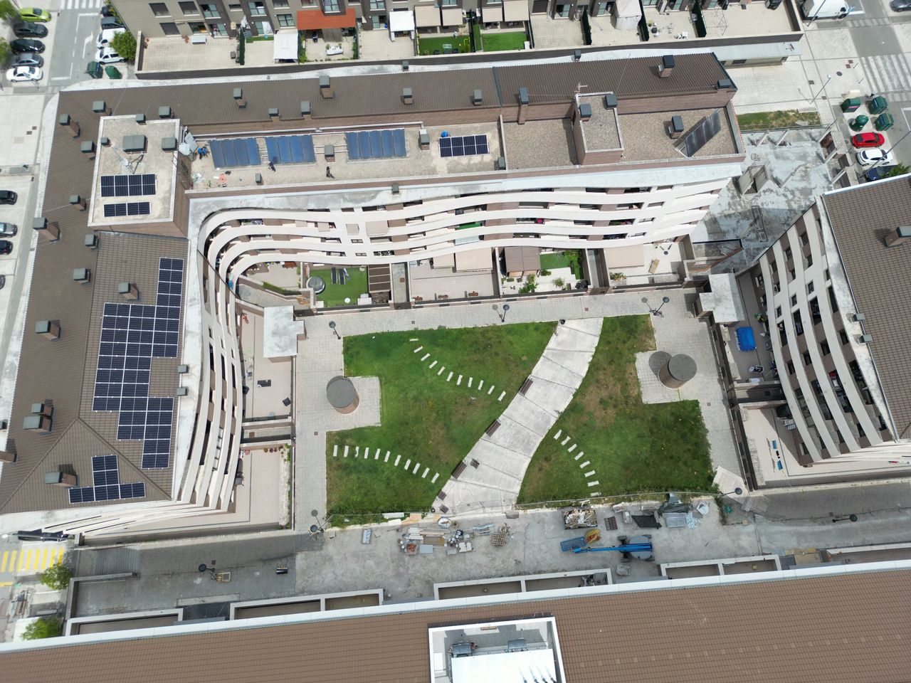 Solar panels on a residential home