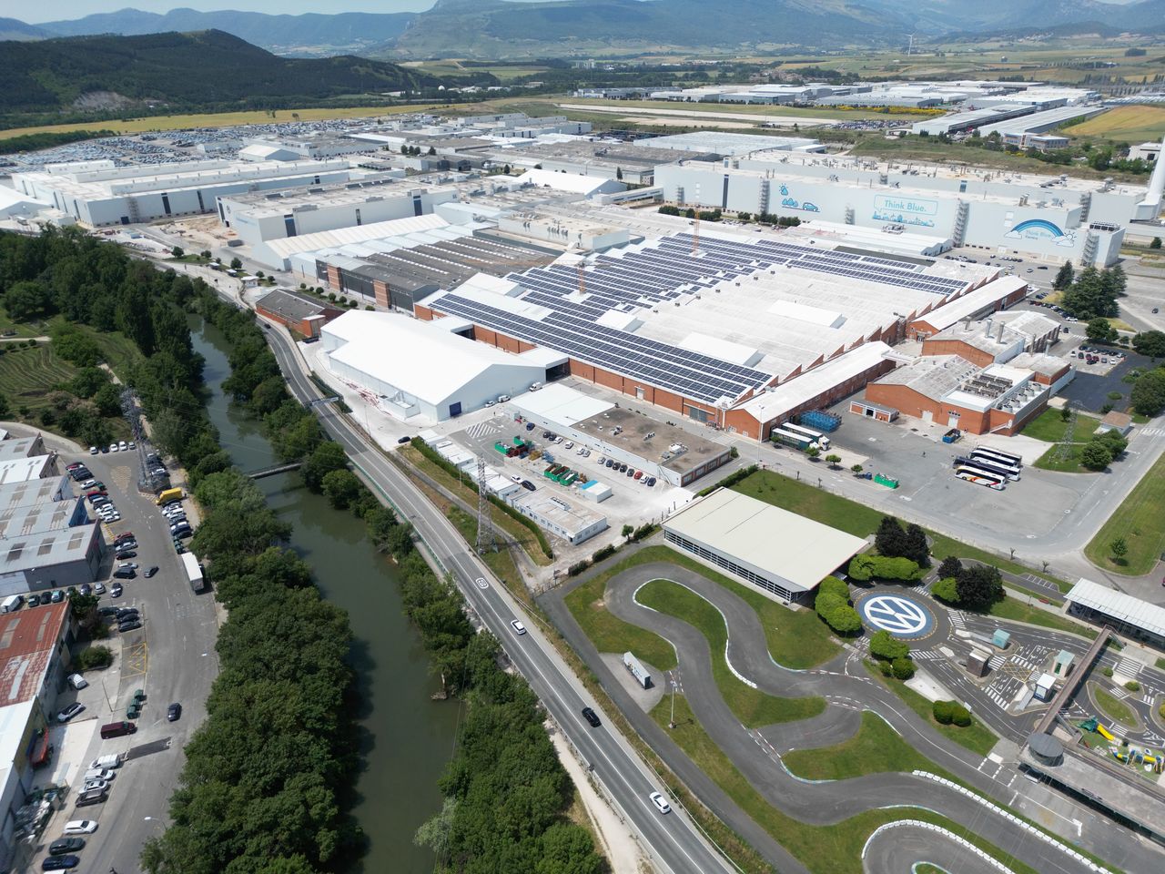 Solar panel installation for Volkswagen